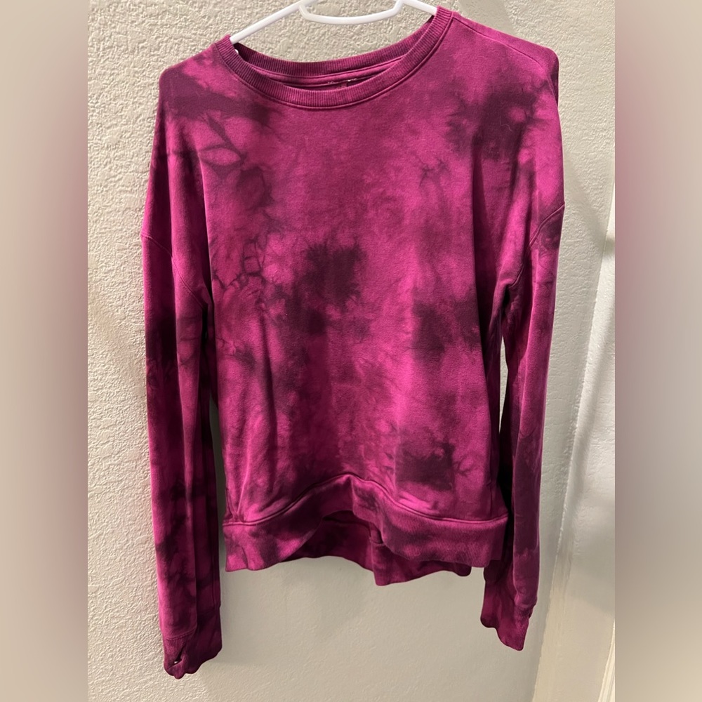 All In Motion pink tye die lounge set size small